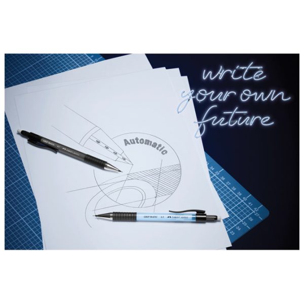 Olovka tehnička 0,5 mm grip Matic 1375+mine Faber Castell 137597 sky blue blister - Slika 2