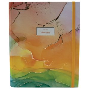 Organizer 18x23 cm 108L spiralni s gumicom Aquarel 1 Marker 1793