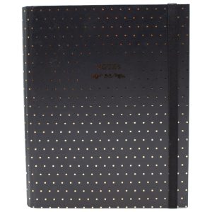 Organizer 18x23 cm 108L spiralni s gumicom Dots 1 Marker crni 1802