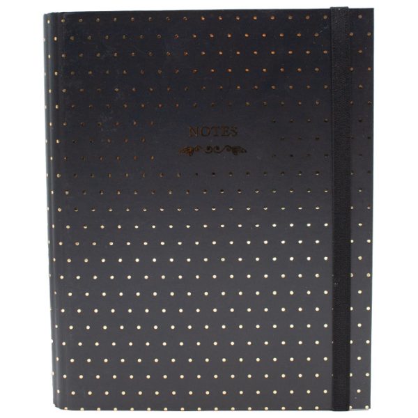 Organizer 18x23 cm 108L spiralni s gumicom Dots 1 Marker crni 1802