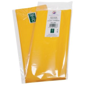 Papir ukrasni Tissue 50x76 cm pk6 Cartotecnica Rossi F071 žuti blister