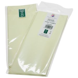Papir ukrasni Tissue 50x76 cm pk6 Cartotecnica Rossi F072 svijetložuti blister