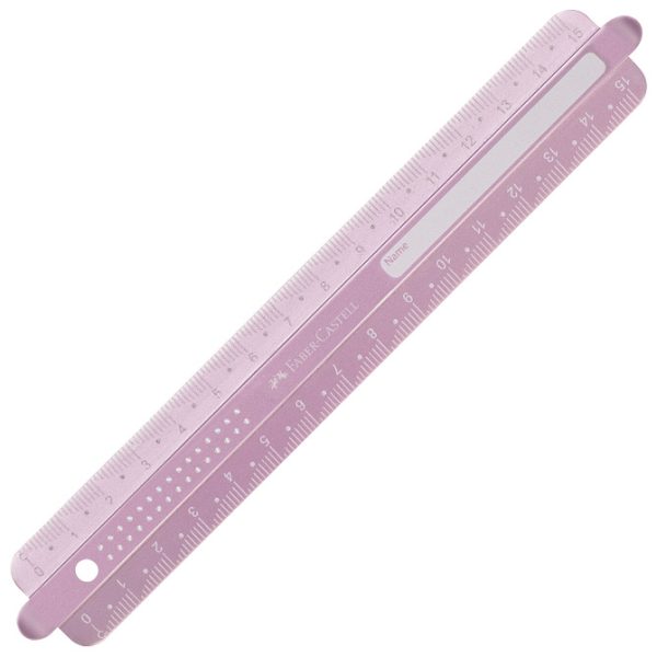 Ravnalo pvc 15 cm Sparkle Faber-Castell 172015 sort blister - Slika 5