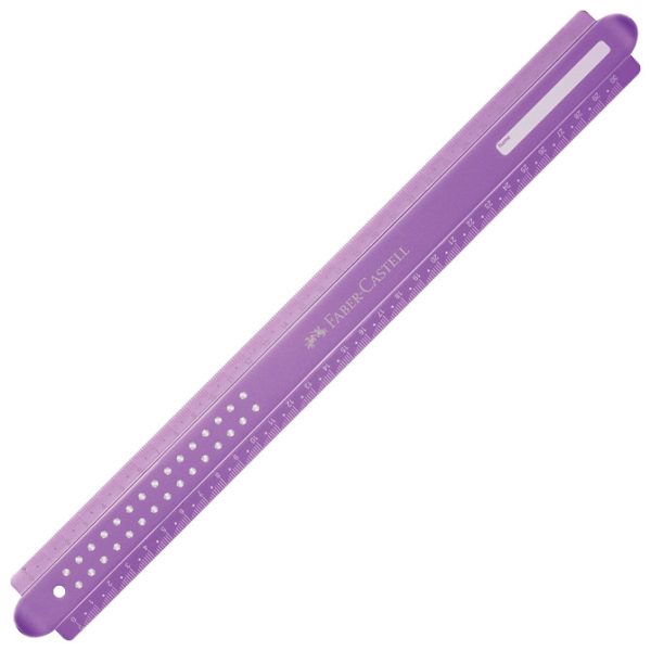 Ravnalo pvc 30 cm Sparkle Faber-Castell 172030 sort - Slika 6