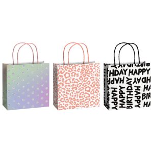 Vrećice ukrasne 20x20x8 cm Birthday Stewo 5335 99 sortirano
