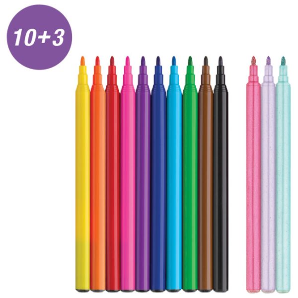 Flomaster školski  10+3boje Unicorn Faber Castell 554213 blister - Slika 2