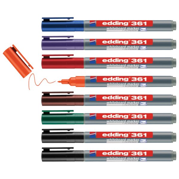 Marker za bijelu ploču 1 mm Edding 361/8 S blister - Slika 3