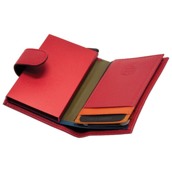 Novčanik-etui kožni s RFID zaštitom 1090 crveni - Slika 2