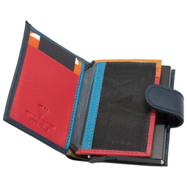 Novčanik-etui kožni s RFID zaštitom 1090 plavi - Slika 2