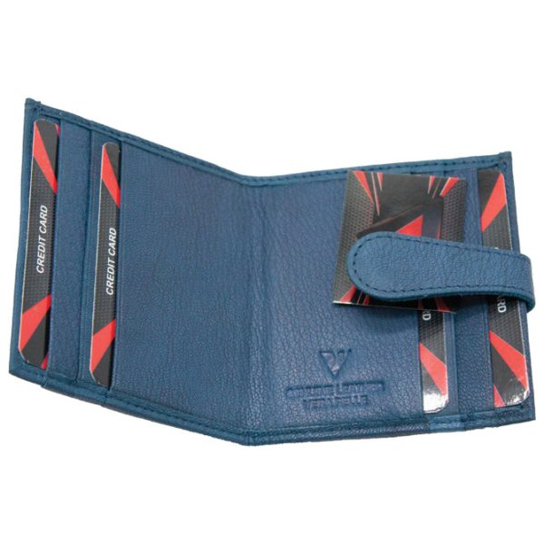 Etui za kartice koža 1063 plavi - Slika 2
