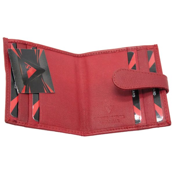Etui za kartice koža 1063 crveni - Slika 2