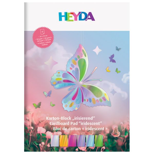 Papir ukrasni  Hologram 24x34 cm 6x120g+6x250g Heyda 20-47155 sortirano