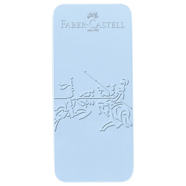 Garnitura olovka kemijska+nalivpero Grip 2010 Harmony u met.kutiji Faber Castell 201524 sky blue - Slika 2