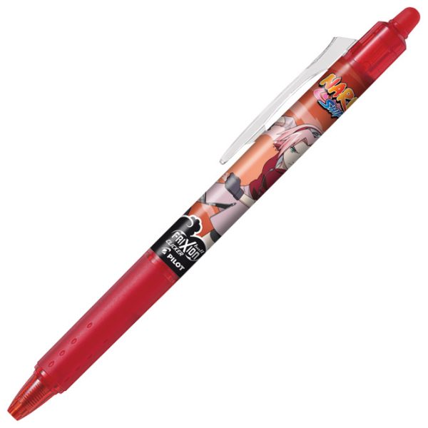 Roler gel 0,7 mm Frixion ball clicker piši-briši Naruto Pilot BLRT-FR7NRT-R crveni!!