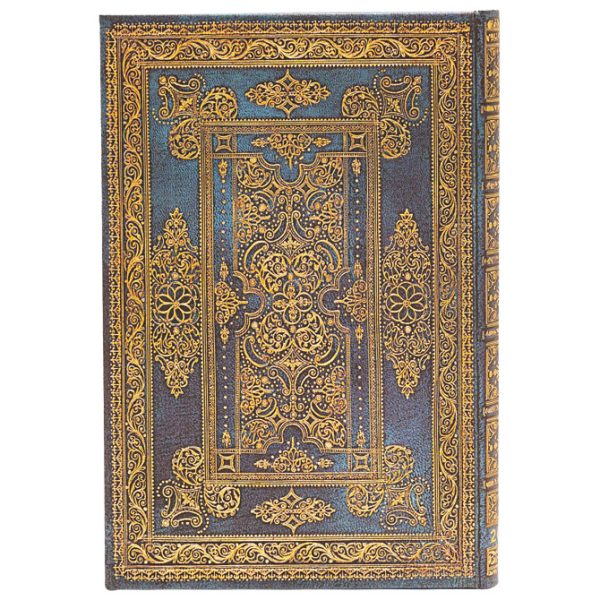 Planer tjedni 2025-9,5x14 cm-mini horizontalni s gumicom Blue Luxe Paperblanks DED5743 1 - Slika 2