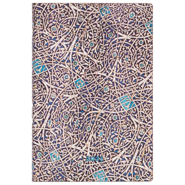 Planer tjedni 2025-9,5x14 cm-mini horizontalni s gumicom Granada Turquoise Flexi Paperblanks 5835!!