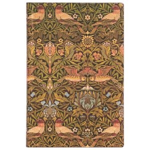 Planer tjedni 2025-9,5x14 cm-mini horizontalni s gumicom Morris Birds Flexi Paperblanks FED5836!!