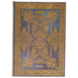 Planer dnevni 2025-12,5x18 cm-midi s gumicom Blue Luxe Paperblanks DED5765!!