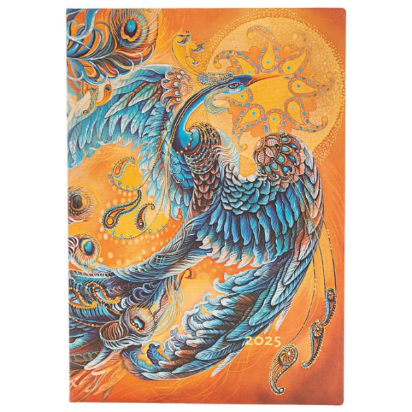 Planer tjedni 2025-12x17,5 cm-midi horizontalni s gumicom Skybird Flexi Paperblanks FED5845!!