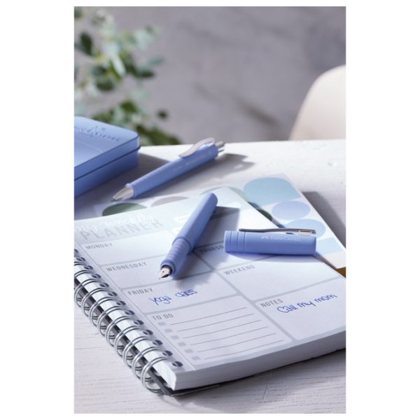 Olovka kemijska gumirana Poly Ball XB Faber Castell 241154 pastelno plava - Slika 2