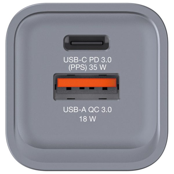 Punjač putni za mobitele i tablete GaN 1xUSB-C/PD 35W/1xUSB-A QC 3.0 (EU/UK/US) Verbatim 32200 - Slika 3