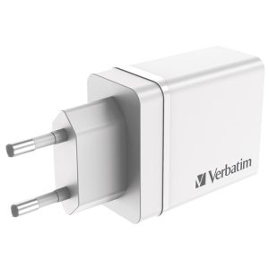 Punjač za mobilne uređaje zidni 1xUSB-C/PD 20W/1xUSB-A QC 3.0/2xUSB-A 10W Verbatim 49701 bijeli