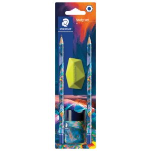 Olovka grafitna HB Multiverse pk2+gumica+šiljilo Staedtler 170SBKE2-1 blister