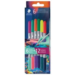 Flomaster školski 6boja obostrani pk12 Multiverse Staedtler 3280C6E2-1
