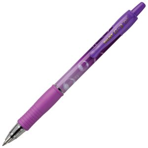 Roler gel grip 0,7 mm G2 Bubble Pilot BLG27TRB-PUG-L (plavi ispis) ljubičasti