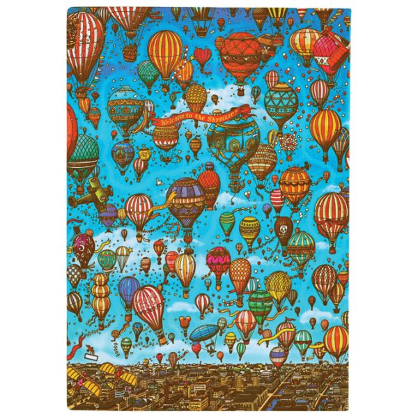 Notes 12x17,5 cm-midi crte  88L s gumicom Ballon Festival Flexis Paperblanks FB9910-9 - Slika 3