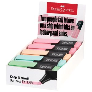 Signir 1-5 mm mini TXTLNR Pastel kart.kutija pk10 Faber Castell 154211 sortirano