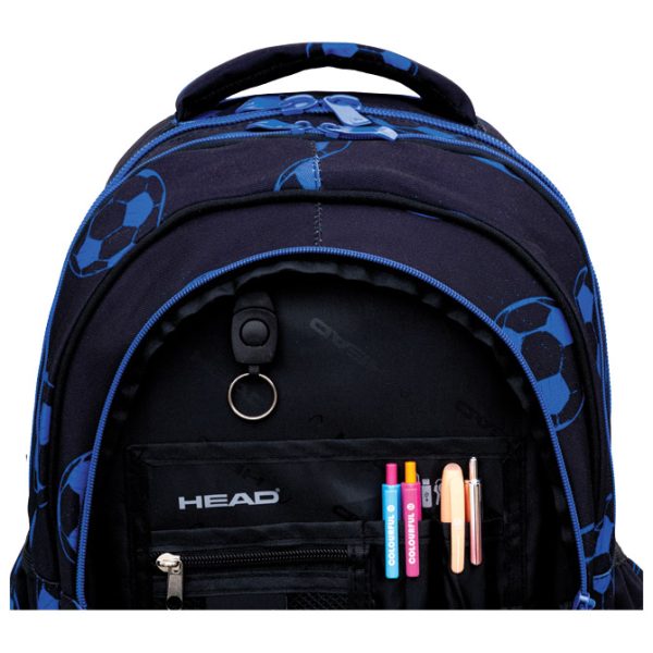 Ruksak školski-notebook anatomski Blue Football Head 502025036 - Slika 5