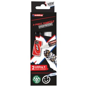 Set X Marker 2-10 mm crno-bijeli pk2 Edding 6900