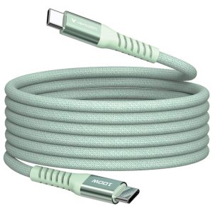 Kabel magnetski USB-C na USB-C 100W 120 cm Verbatim 31855 zeleni