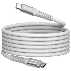 Kabel magnetski USB-C na USB-C 100W 120 cm Verbatim 31854 sivi