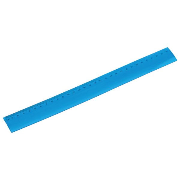Ravnalo pvc 30 cm fleksibilno plavo!!