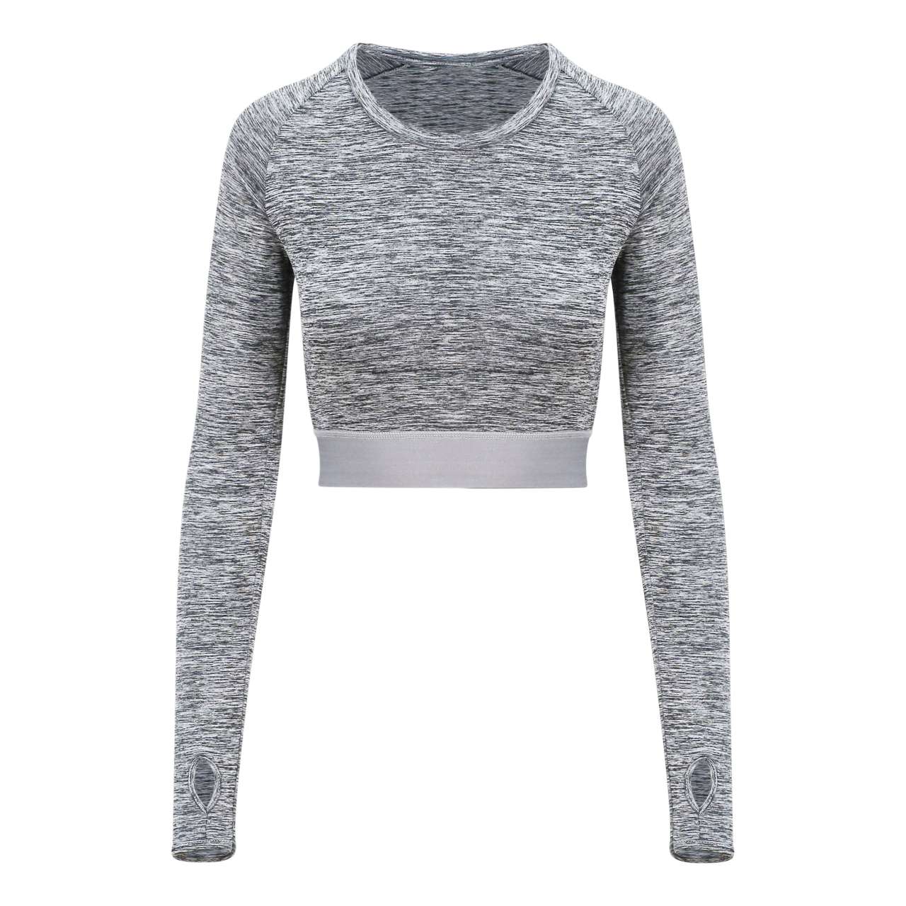 WOMEN'S LONG SLEEVE CROP T
