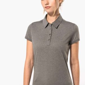 LADIES' SHORT SLEEVED JERSEY POLO SHIRT
