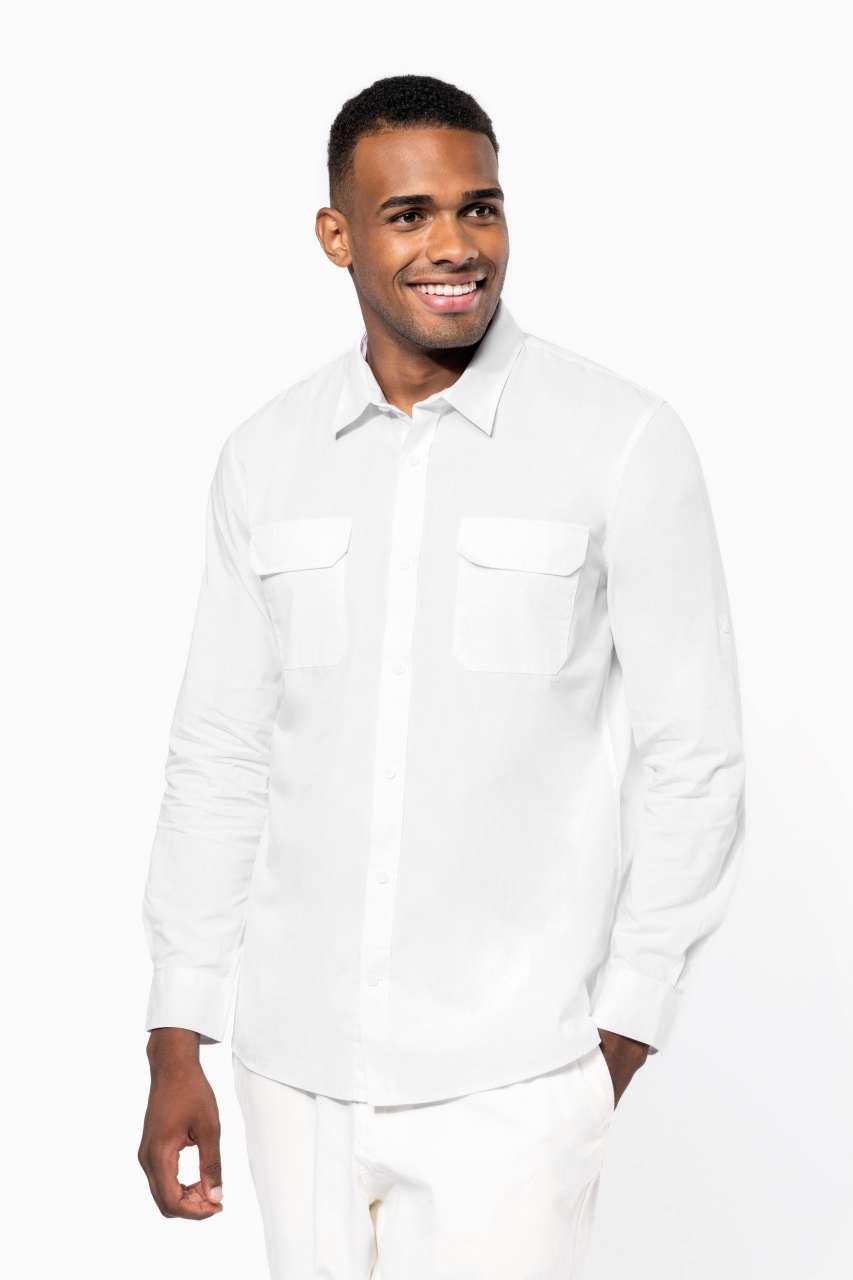 MEN'S LONG-SLEEVED SAFARI SHIRT