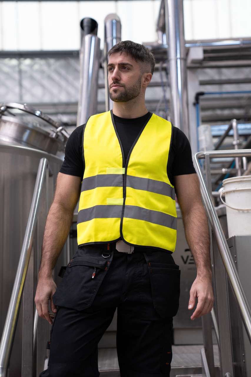 SAFETY VEST WOLFSBURG" - BLACK HEM"