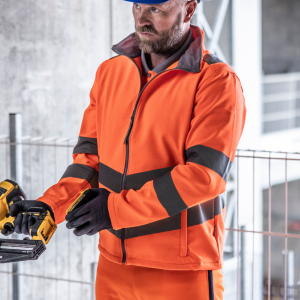 HI-VIS PRO CONTRACT ABLAZE 2 LAYER SOFTSHELL JACKET (CLASS 3)