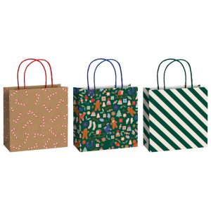 Vrećice ukrasne 20x20x8cm novogodišnje Stewo 5237 99 sortirano