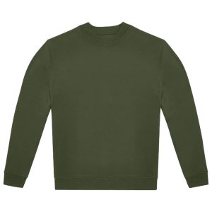 Majica dugi rukavi B&C ID.332 Crew 280g maslinasto zelena