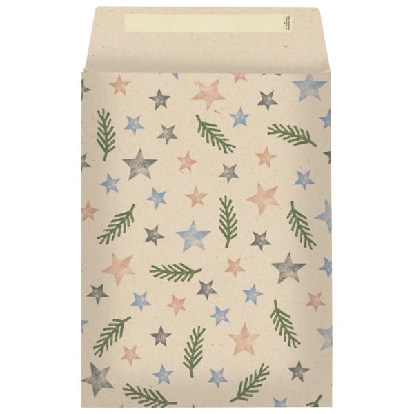 Vrećice-kuverte ukrasne strip novogodišnje 22x5x30cm pk10 Stewo 5260 40