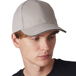 CAP WITH CONTRASTING SANDWICH PEAK - 6PANELS