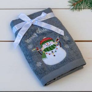 OLIMA CHRISTMAS TOWEL - SNOWMAN