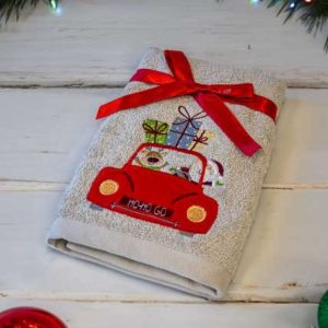 OLIMA CHRISTMAS TOWEL - CHRISTMAS SHOPPING