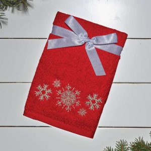 OLIMA CHRISTMAS TOWEL - SNOWFLAKES II