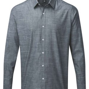 MEN'S COTTON SLUB CHAMBRAY LONG SLEEVE SHIRT