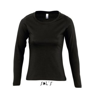 SOL'S MAJESTIC - WOMEN'S ROUND COLLAR LONG SLEEVE T-SHIRT